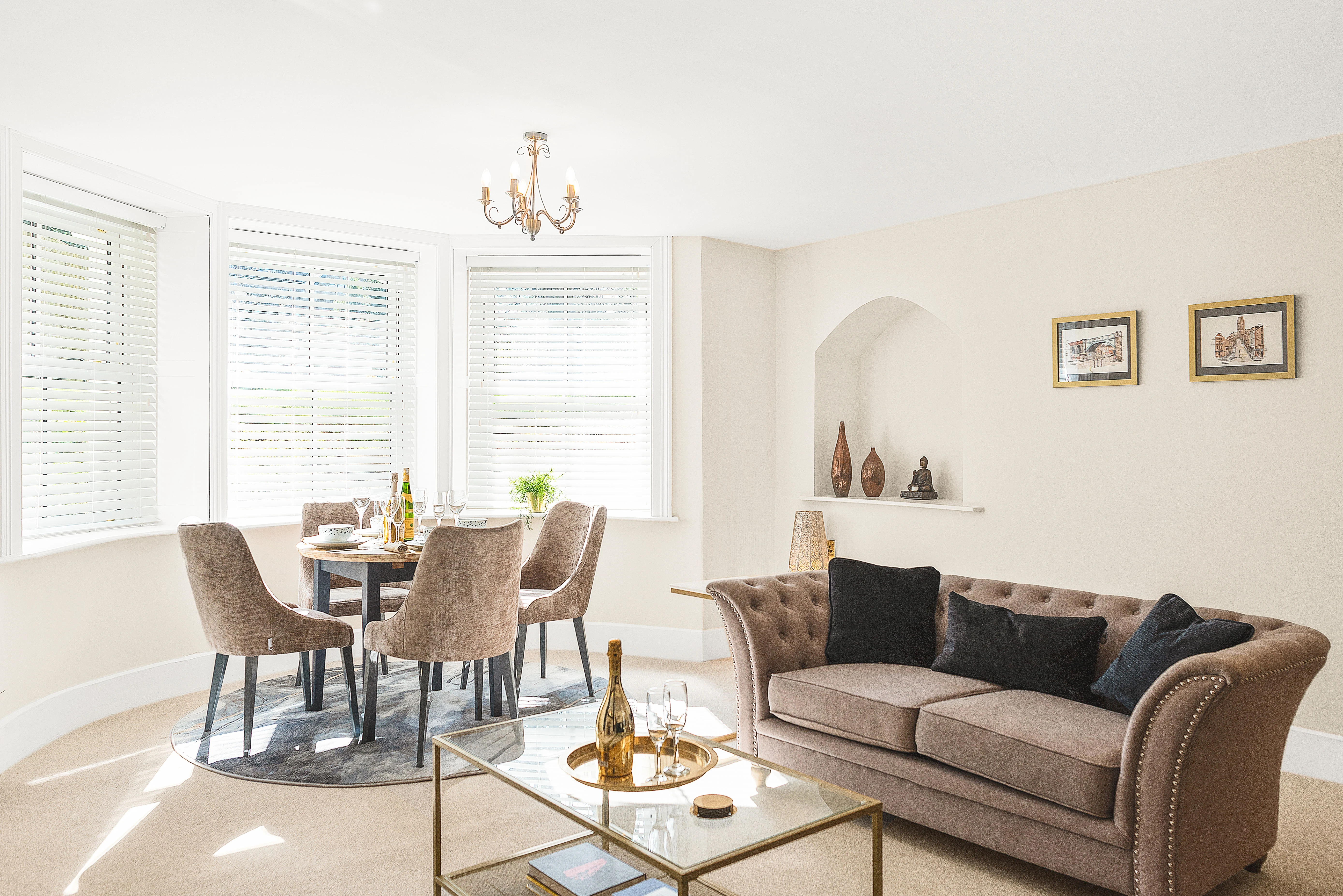 Sneyd Park living and dining space — open-plan composition
